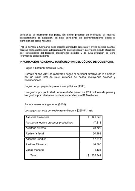 Minerales Industriales S.A. - Corona