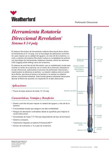 Herramienta Rotatoria Direccional Revolution® - Weatherford ...