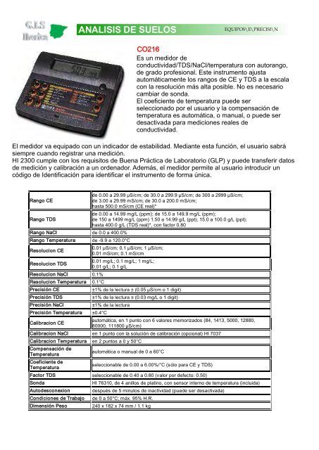 ANALISIS DE SUELOS