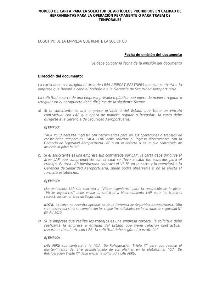 MODELO DE CARTA SOLICITUD DE INGRESO ARTICULOS ...