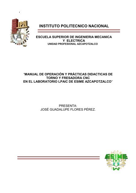 Manual de operacion de torno y fresadora CNC - Instituto ...