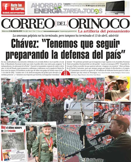 Chávez - Correo del Orinoco