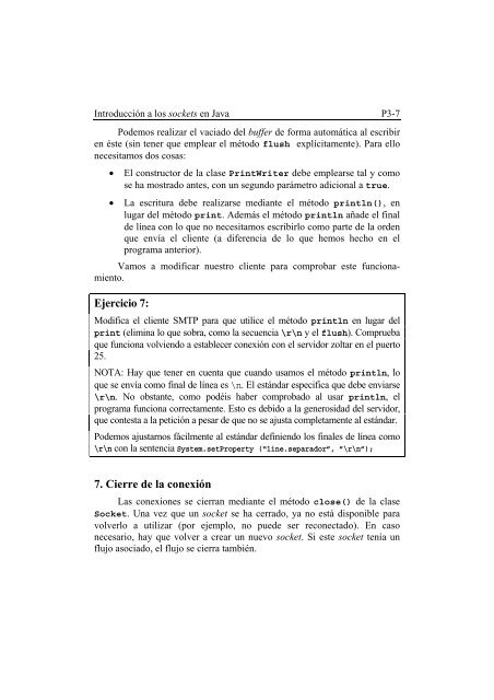 Práctica 3: Introducción a los sockets en Java - Redes de ...