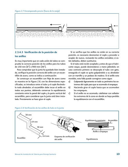 Manual de Instalación de Tubería para Drenaje Sanitario - Conagua