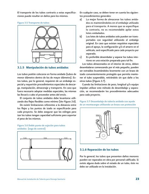 Manual de Instalación de Tubería para Drenaje Sanitario - Conagua