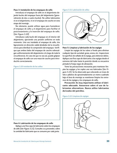 Manual de Instalación de Tubería para Drenaje Sanitario - Conagua