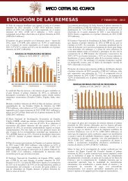 Evolución de las Remesas IT 2012 - Banco Central del Ecuador