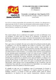 FUNDAMENTOS DEL COMUNISMO CIENTÍFICO - Colectivos de ...