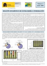 boletín estadístico de extranjería e inmigración - Secretaría General ...