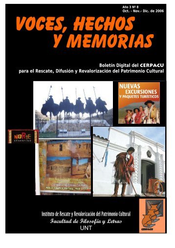 Descargue el Boletín del CERPACU "Voces, Hechos y Memorias".