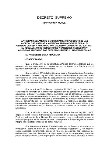 APRUEBAN REGLAMENTO DE ORDENAMIENTO ... - Faolex