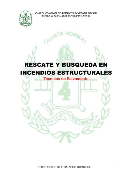 rescate y busqueda en incendios estructurales - Cuarta Compañía ...