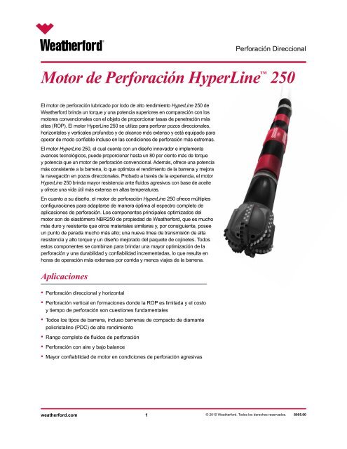 Motor de Perforación HyperLine™ 250