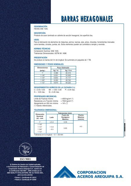 07_10_24_HT_BARRAS HEXAGONALES.pdf - Corporación Aceros ...