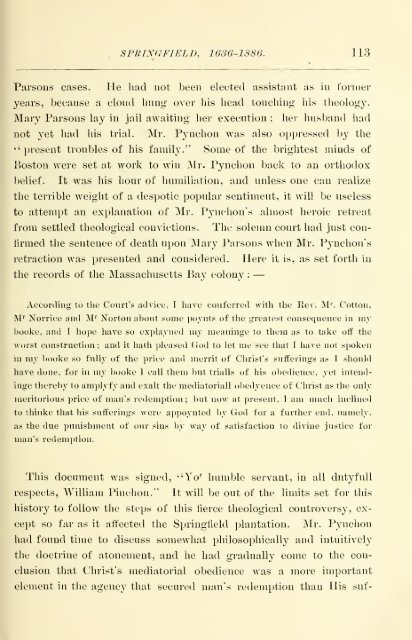 Springfield 1636-1886, History of Town and City, by Mason A. Green ...