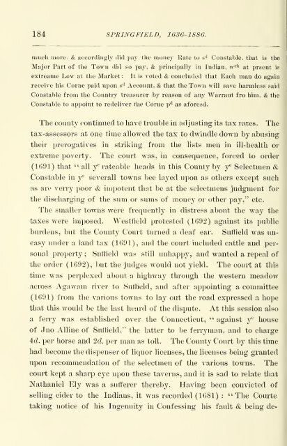 Springfield 1636-1886, History of Town and City, by Mason A. Green ...