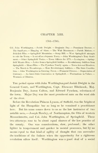 Springfield 1636-1886, History of Town and City, by Mason A. Green ...