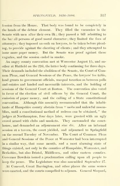 Springfield 1636-1886, History of Town and City, by Mason A. Green ...