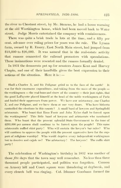 Springfield 1636-1886, History of Town and City, by Mason A. Green ...