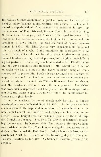 Springfield 1636-1886, History of Town and City, by Mason A. Green ...