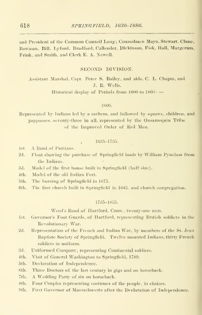 Springfield 1636-1886, History of Town and City, by Mason A. Green ...