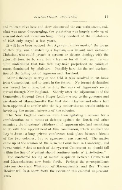 Springfield 1636-1886, History of Town and City, by Mason A. Green ...