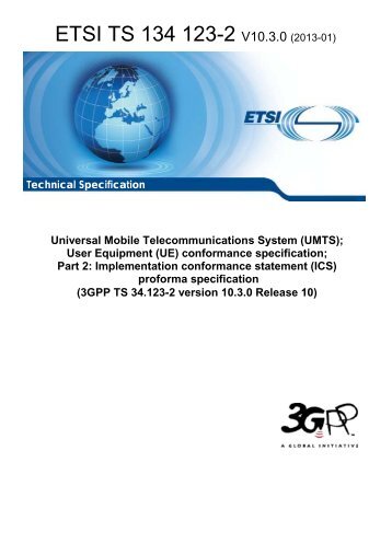 TS 134 123-2 - V10.3.0 - Universal Mobile ... - ETSI