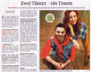 PZ-Interview-Camillo-Vio - Tanzschulen Saumweber-Fischer
