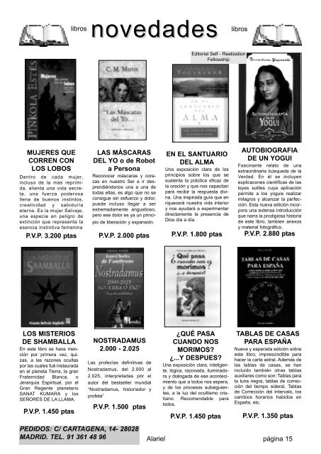 Revista de Alternativas Naturales y Espirituales ... - Editorial Creacion