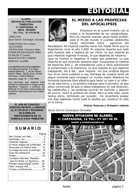 Revista de Alternativas Naturales y Espirituales ... - Editorial Creacion