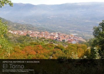 Dossier de aspectos históricos y sociológicos de El Torno - Alberjerte