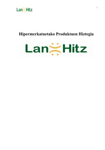 Hipermerkatuetako Produktuen Hiztegia