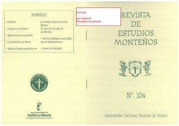 REVISTA DE ESTUDIOS MONTEÑOS - Sandoval de la Reina