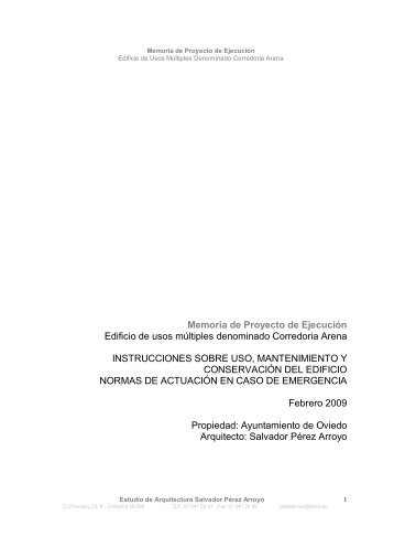 ZO09-012 PROYECTO.pdf (14515 kb ) - Ayuntamiento de Oviedo