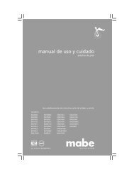 manual de uso y cuidado - Mabe