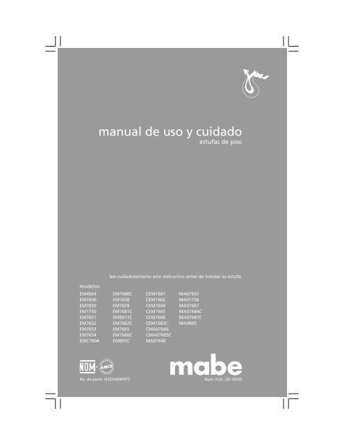 manual de uso y cuidado - Mabe