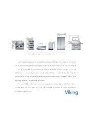 DIMENSIONES Y CARACTERÍSTICAS Como creador de ... - Viking