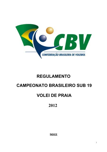 campeonato brasileiro sub 19 volei de praia - CBV
