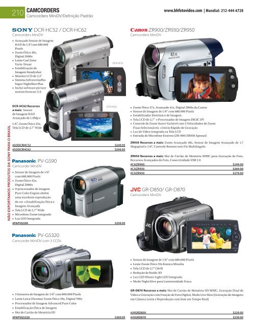 CAMCORDERS - B&H Photo Video