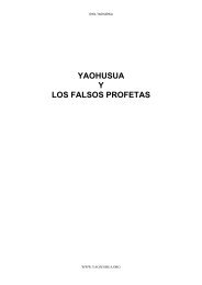 YAOHUSUA Y LOS FALSOS PROFETAS - Yaohushua, El ...