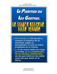 la plenitud de los gentiles parte 01 - Llamados a Conquistar