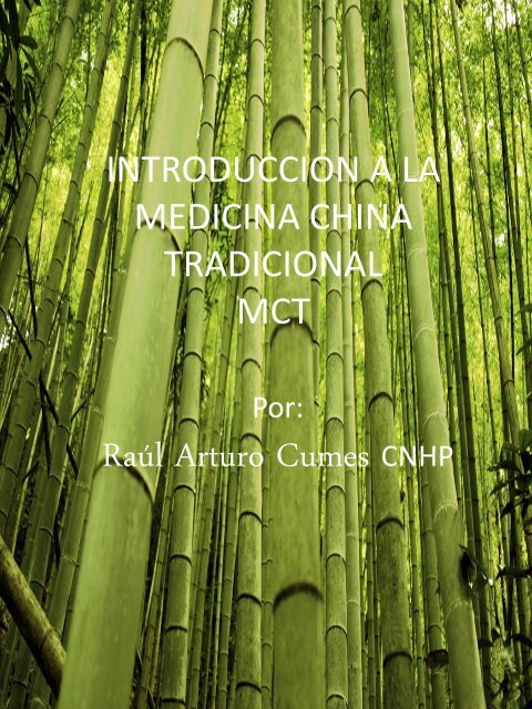 INTRODUCCION A LA MEDICINA CHINA TRADICIONAL CTM