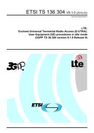 TS 136 304 - V9.1.0 - LTE; Evolved Universal Terrestrial ... - ETSI