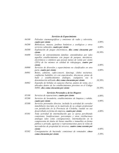 Ley Impositiva 2012 - Gobierno de la Provincia de Córdoba