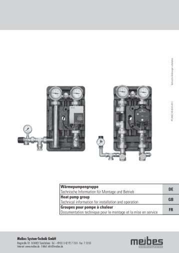 meibes Wärmepumpen-Gruppe, Technische Infos