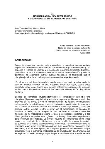 D. Octavio Casa Madrid Mata - Asociación Española de Derecho ...
