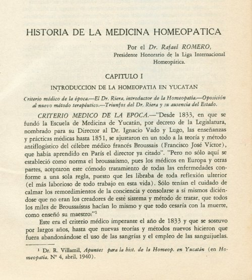 historia de la medicina homeopatica - Biblioteca Virtual de Yucatán
