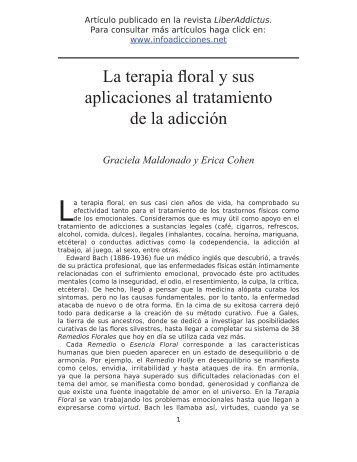 La terapia floral y sus aplicaciones al tratamiento de la adicción