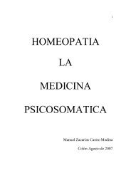 HOMEOPATIA LA MEDICINA PSICOSOMATICA