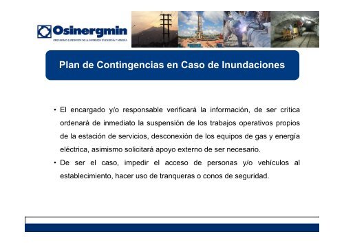 Artículo 55°.- Plan de Contingencias - OSINERGMIN Gas Natural